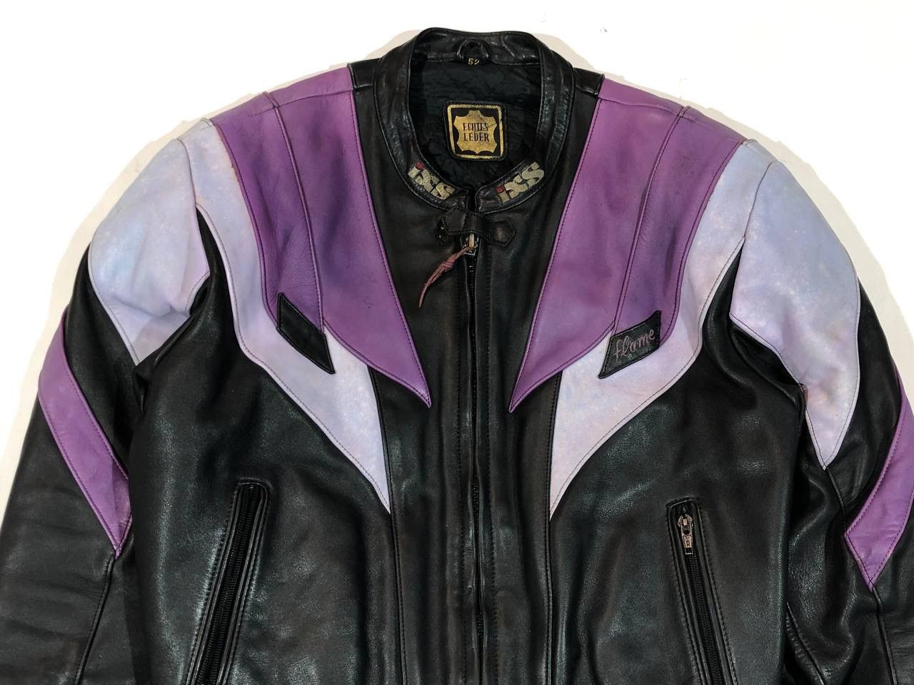 Japanese Brand IXS 90s Vintage Leather Jacket Moto Racing Size US M / EU 48-50 / 2 - 4 Thumbnail