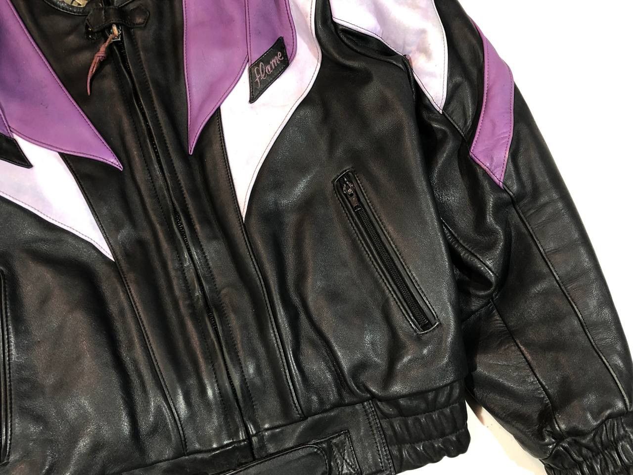 Japanese Brand IXS 90s Vintage Leather Jacket Moto Racing Size US M / EU 48-50 / 2 - 8 Thumbnail