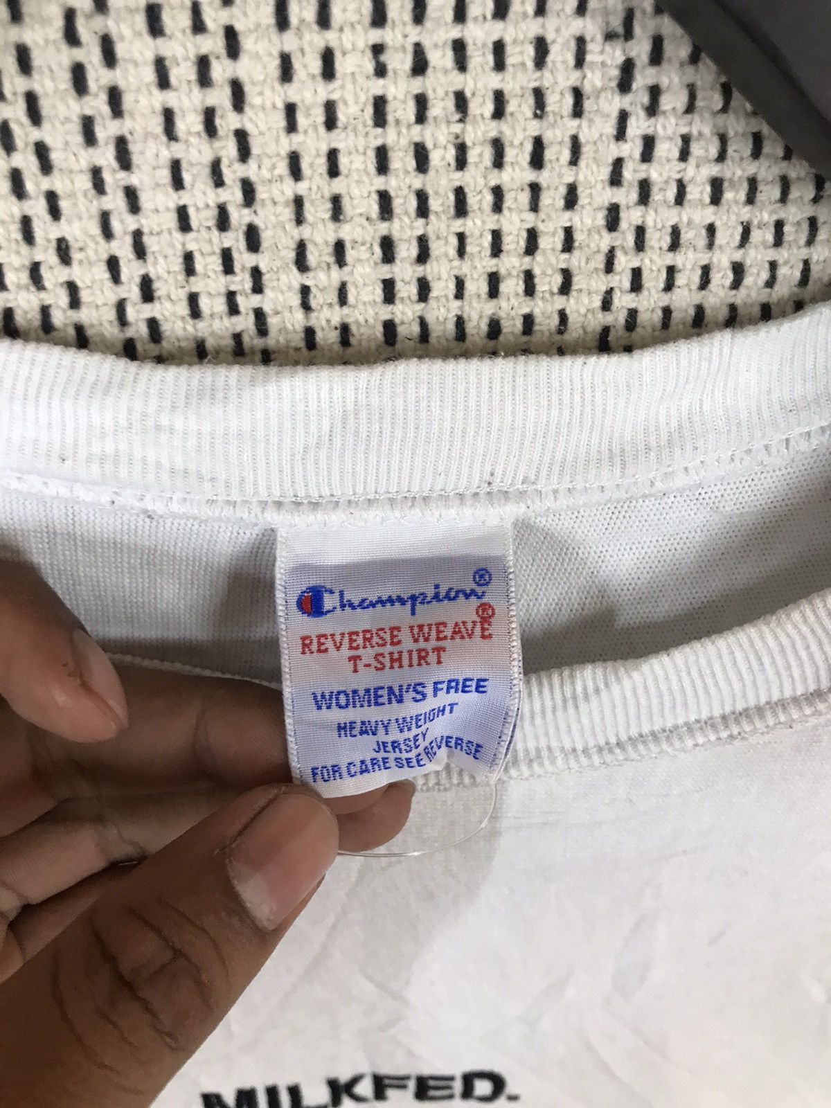 Champion × MILKFED ‼️CHAMPION REVERSE WEAVE X MILKFED tshirt FREE SIZE‼️ Size ONE SIZE - 3 Thumbnail