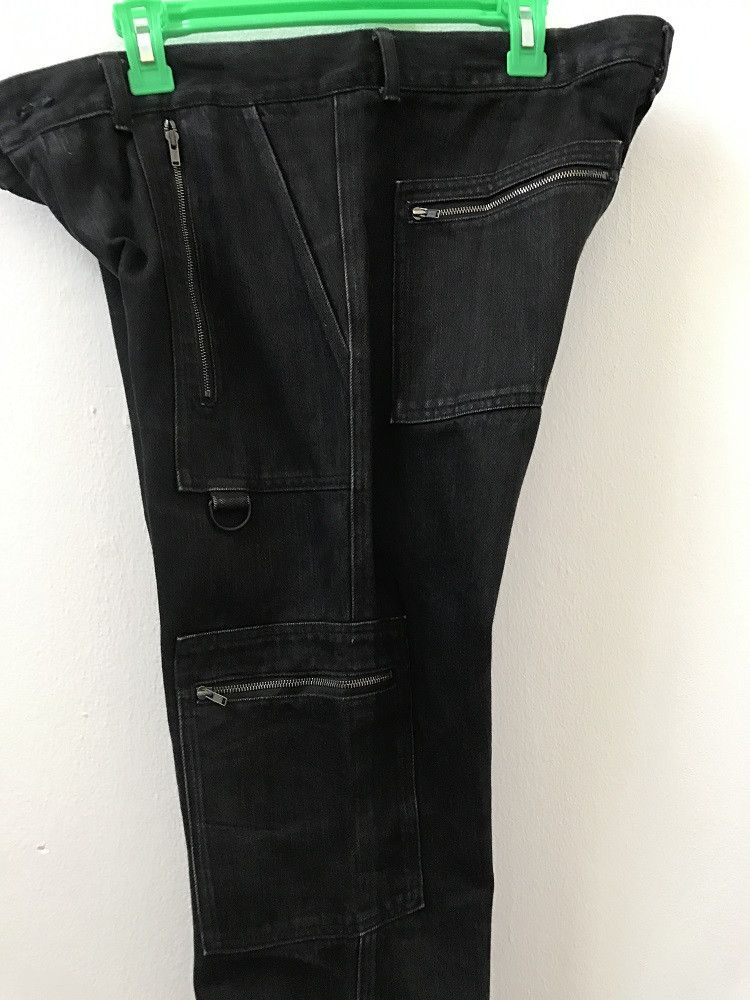 Designer × Japanese Brand ROYAL PALM Japan Zipper Cargo Denim Pant Size US 34 / EU 50 - 16 Thumbnail