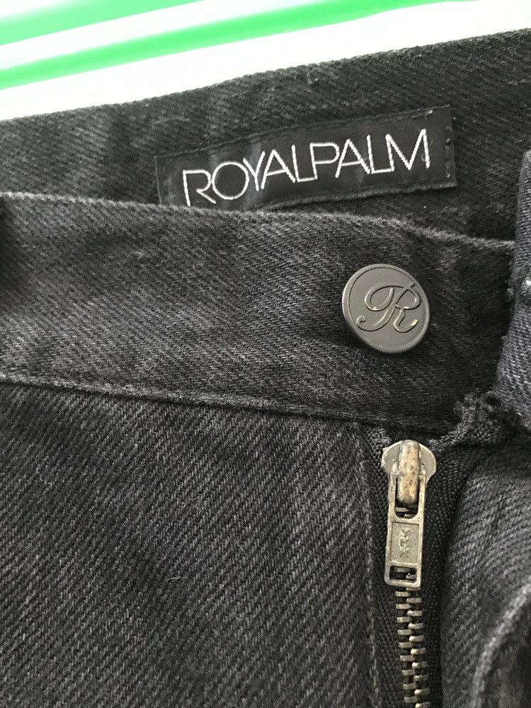 Designer × Japanese Brand ROYAL PALM Japan Zipper Cargo Denim Pant Size US 34 / EU 50 - 3 Thumbnail