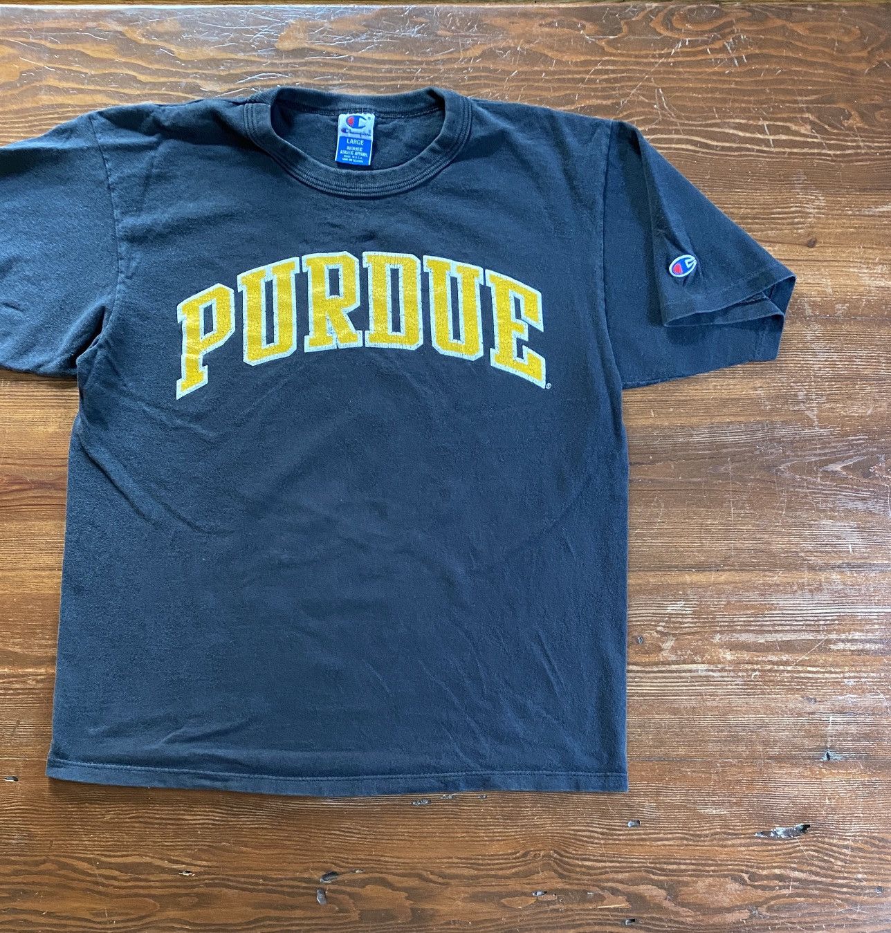 Champion Vintage 90’s Purdue Single Stitch Sleeves Champion Tee Size US L / EU 52-54 / 3 - 1 Thumbnail