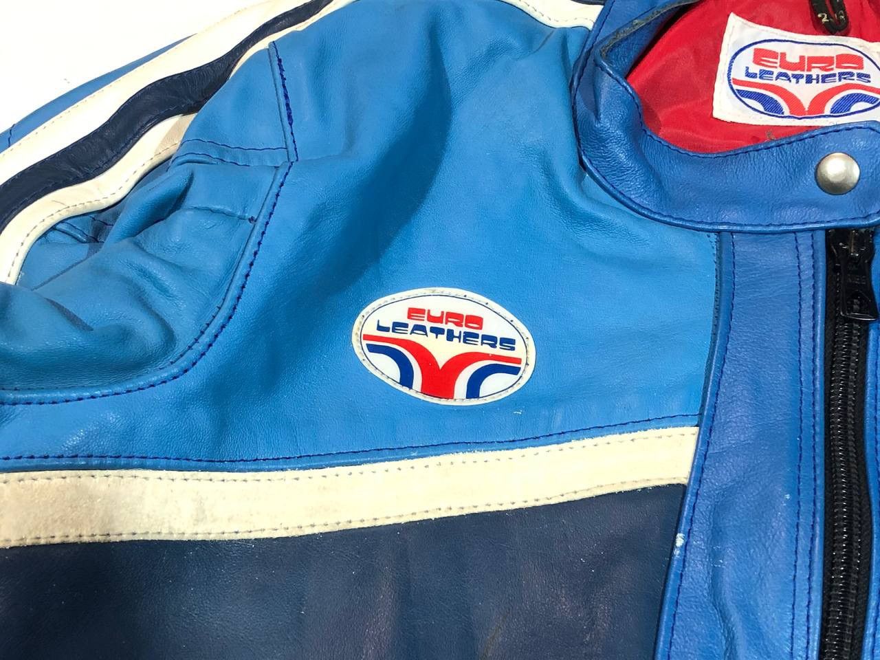 Other EuroLeathers Racing Moto Leather Jacket Vintage Size US M / EU 48-50 / 2 - 8 Thumbnail