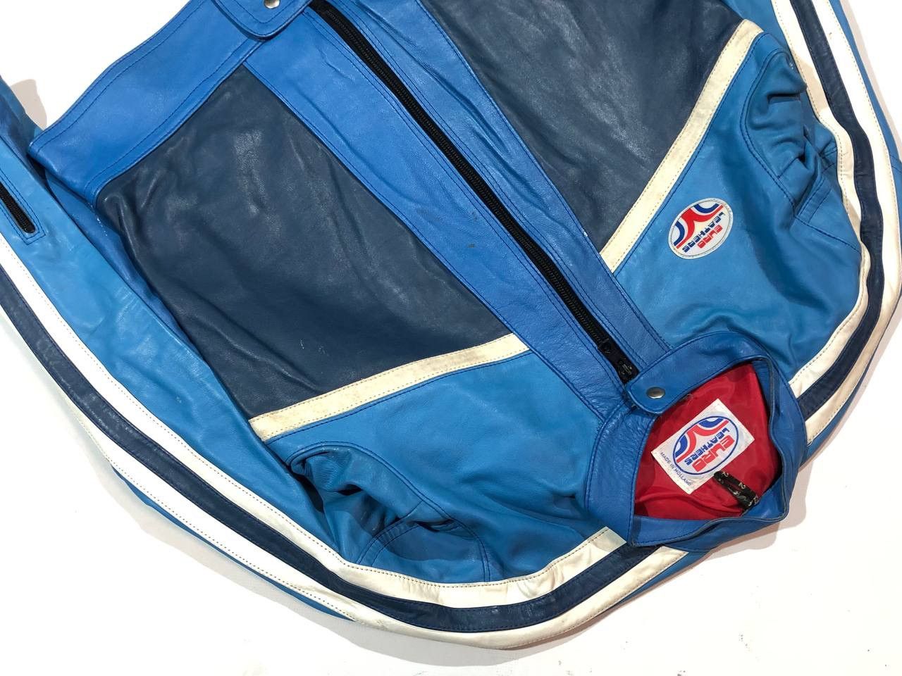 Other EuroLeathers Racing Moto Leather Jacket Vintage Size US M / EU 48-50 / 2 - 6 Thumbnail