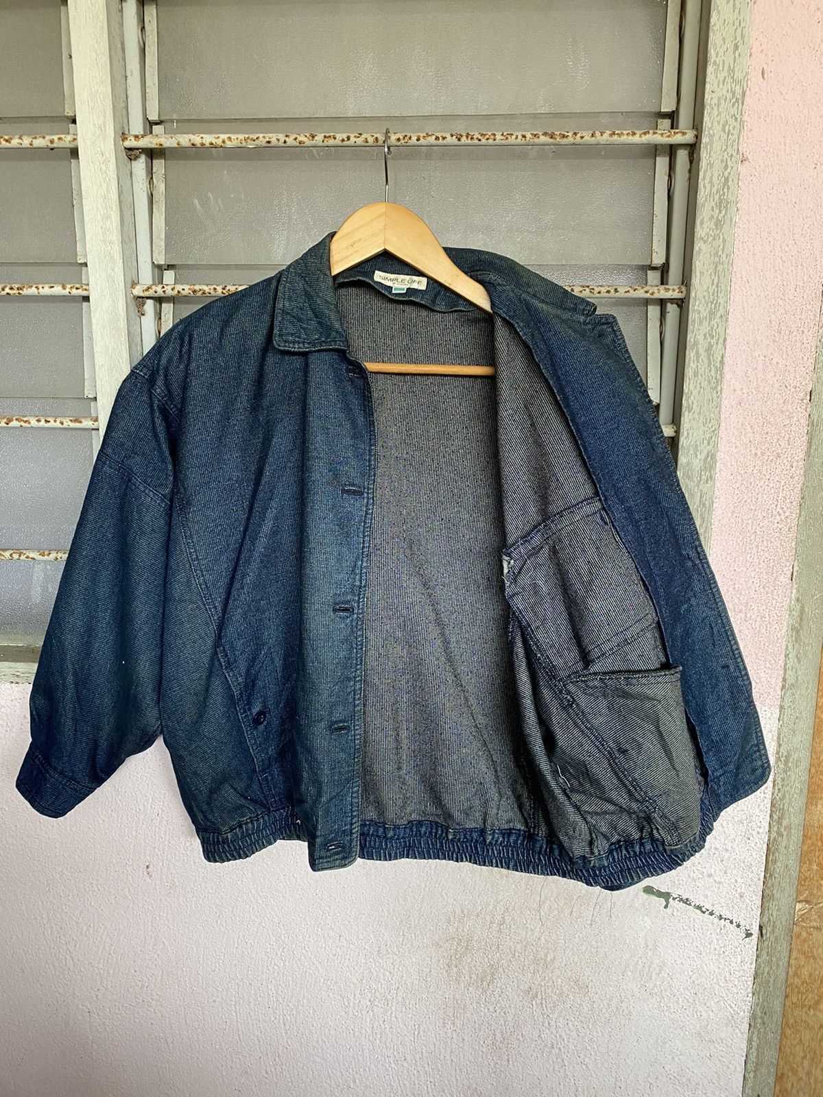 Japanese Brand × Vintage ⚡️Steals⚡️ Vintage Simple Life Baggy Jacket Size L / US 10 / IT 46 - 6 Thumbnail