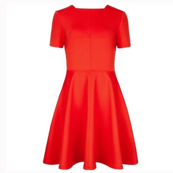 Ted baker red skater dress hotsell
