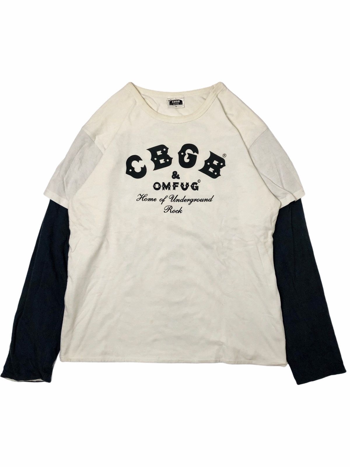 Vintage 📣FINAL DROP📣1990s CBGB Reversible Skeleton Longsleeve Size US L / EU 52-54 / 3 - 3 Thumbnail