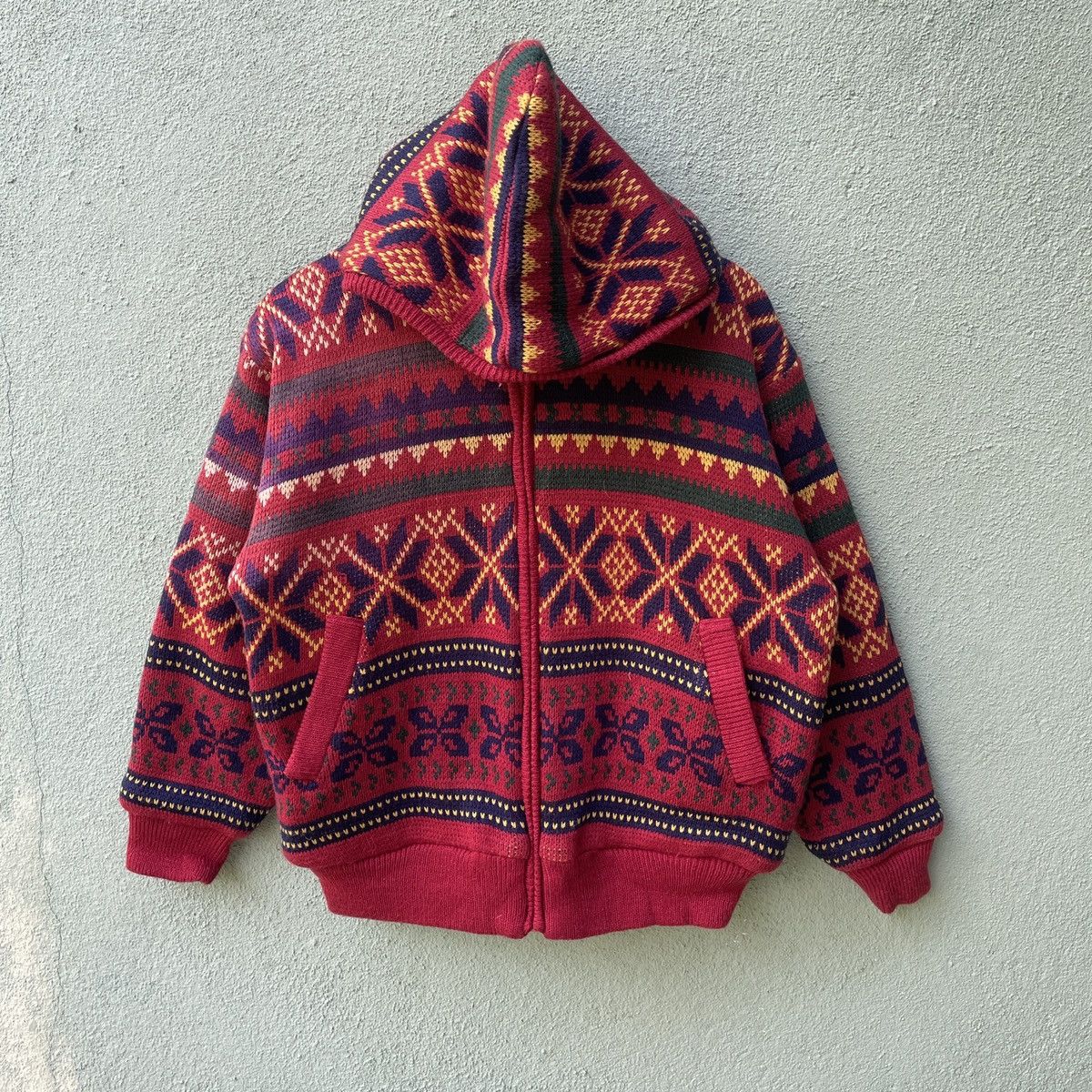 Japanese Brand Japanese Vintage Native Tribal Design Zipper Hooded Jacket Size US L / EU 52-54 / 3 - 1 Thumbnail