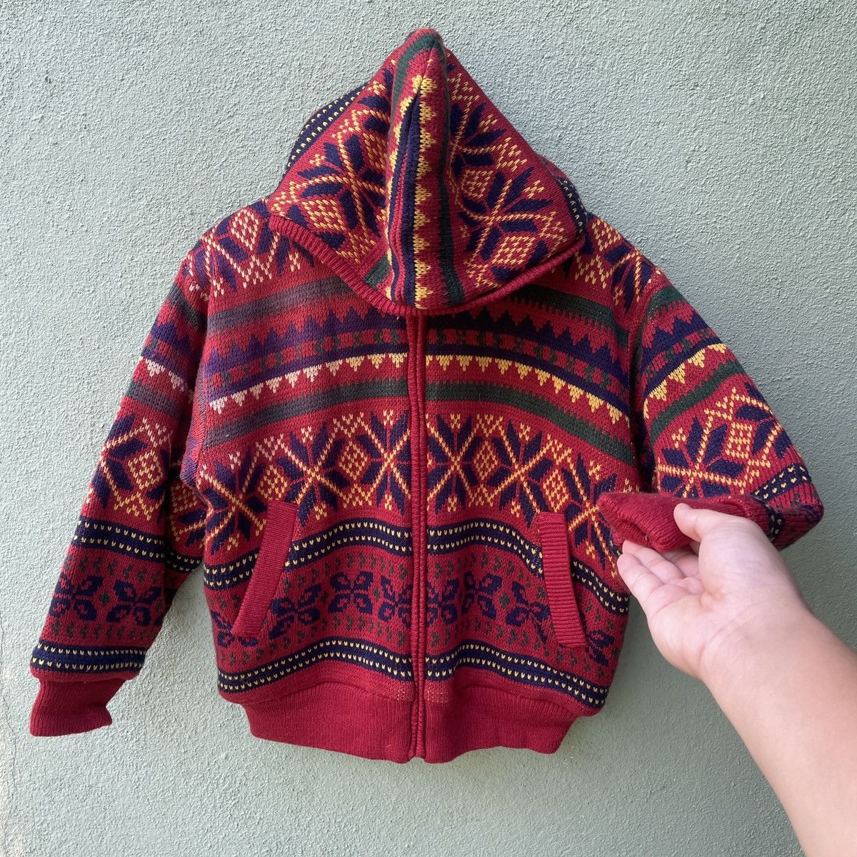Japanese Brand Japanese Vintage Native Tribal Design Zipper Hooded Jacket Size US L / EU 52-54 / 3 - 3 Thumbnail