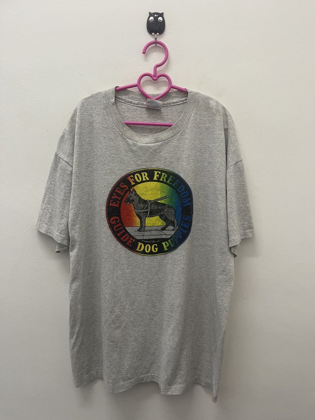 Vintage Rare Vintage EYES FOR FREEDOM Guide Dog Puppies Hanes USA Size US XL / EU 56 / 4 - 1 Thumbnail