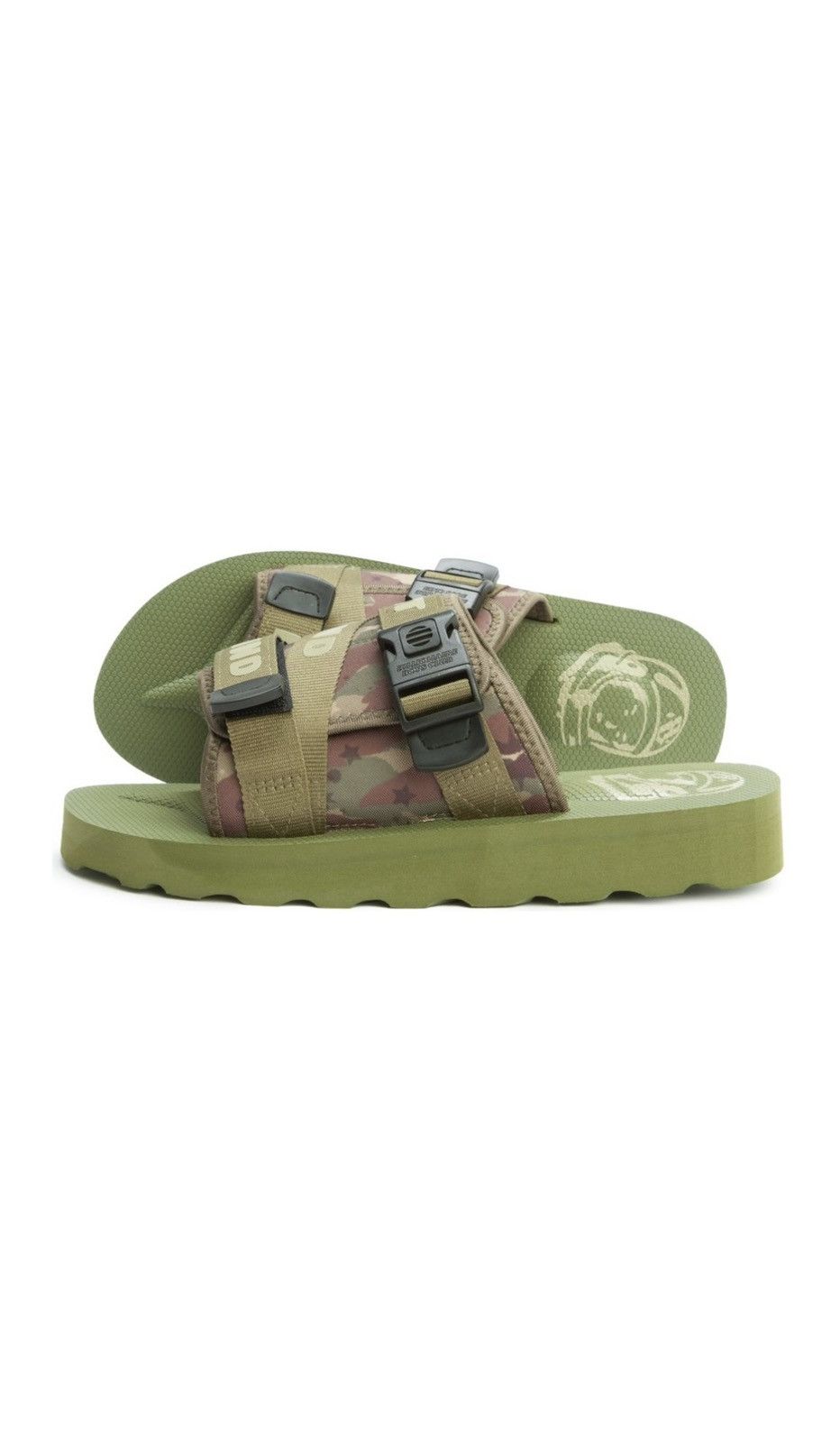 image of Billionaire Boys Club x Icecream Space Walker Slides in Green, Men's (Size 11)