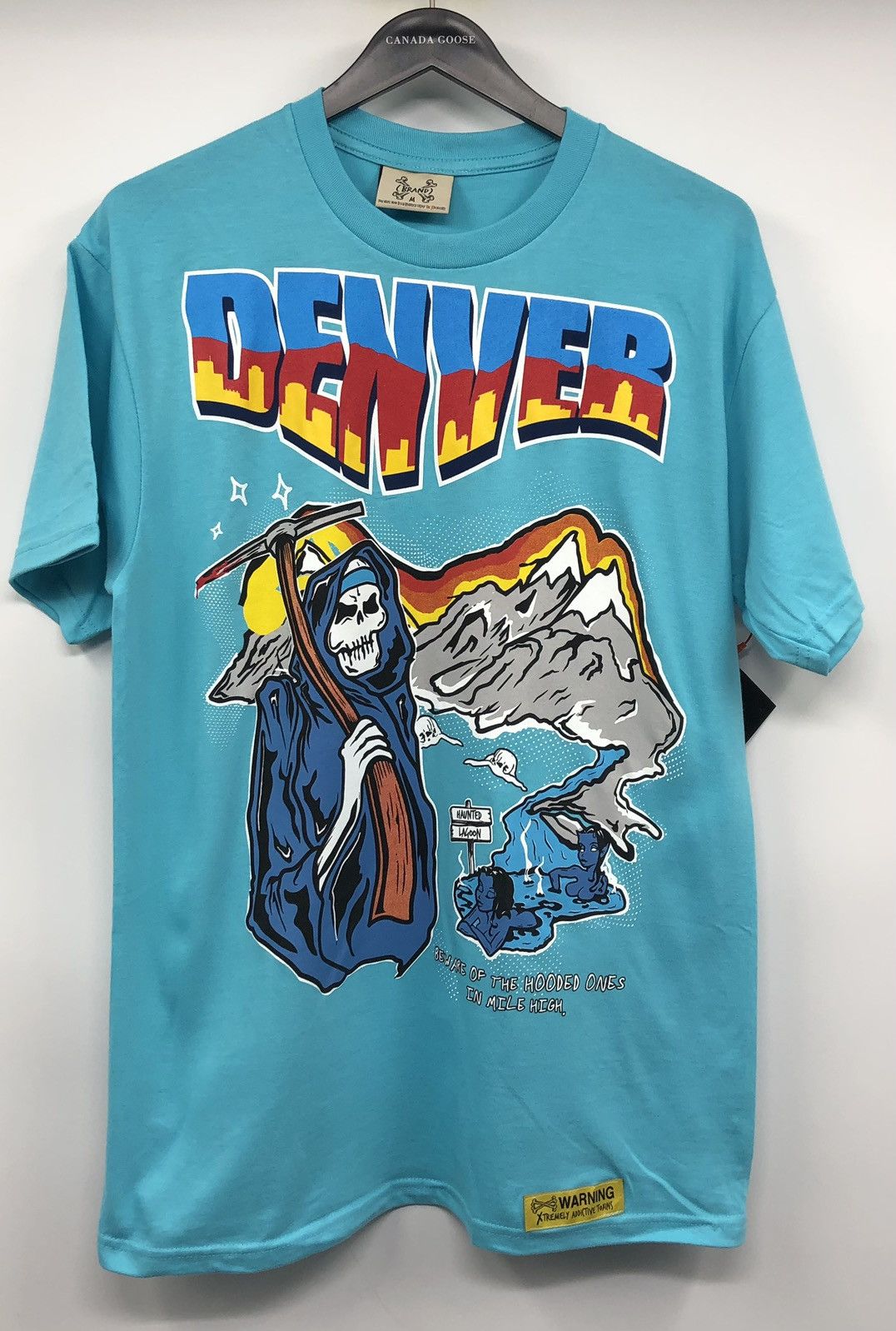 Other Brand X Studio Denver Skull Basketball Blue T-Shirt Size US M / EU 48-50 / 2 - 1 Thumbnail
