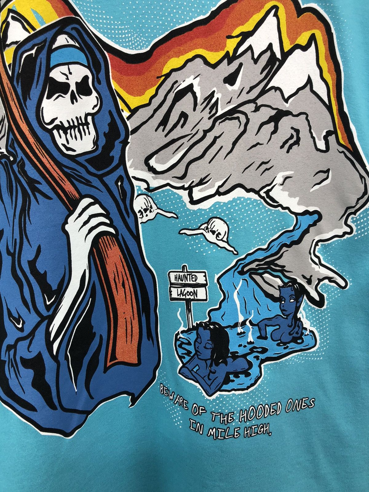 Other Brand X Studio Denver Skull Basketball Blue T-Shirt Size US M / EU 48-50 / 2 - 4 Thumbnail