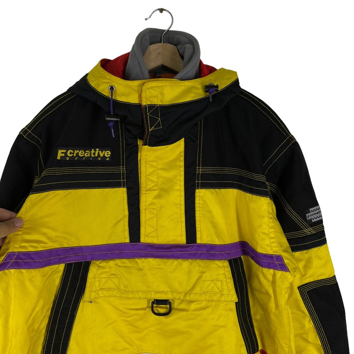 Japanese Brand RARE COLOUR SKI JACKET F CREATIVE MULTI POCKET Size US L / EU 52-54 / 3 - 6 Thumbnail