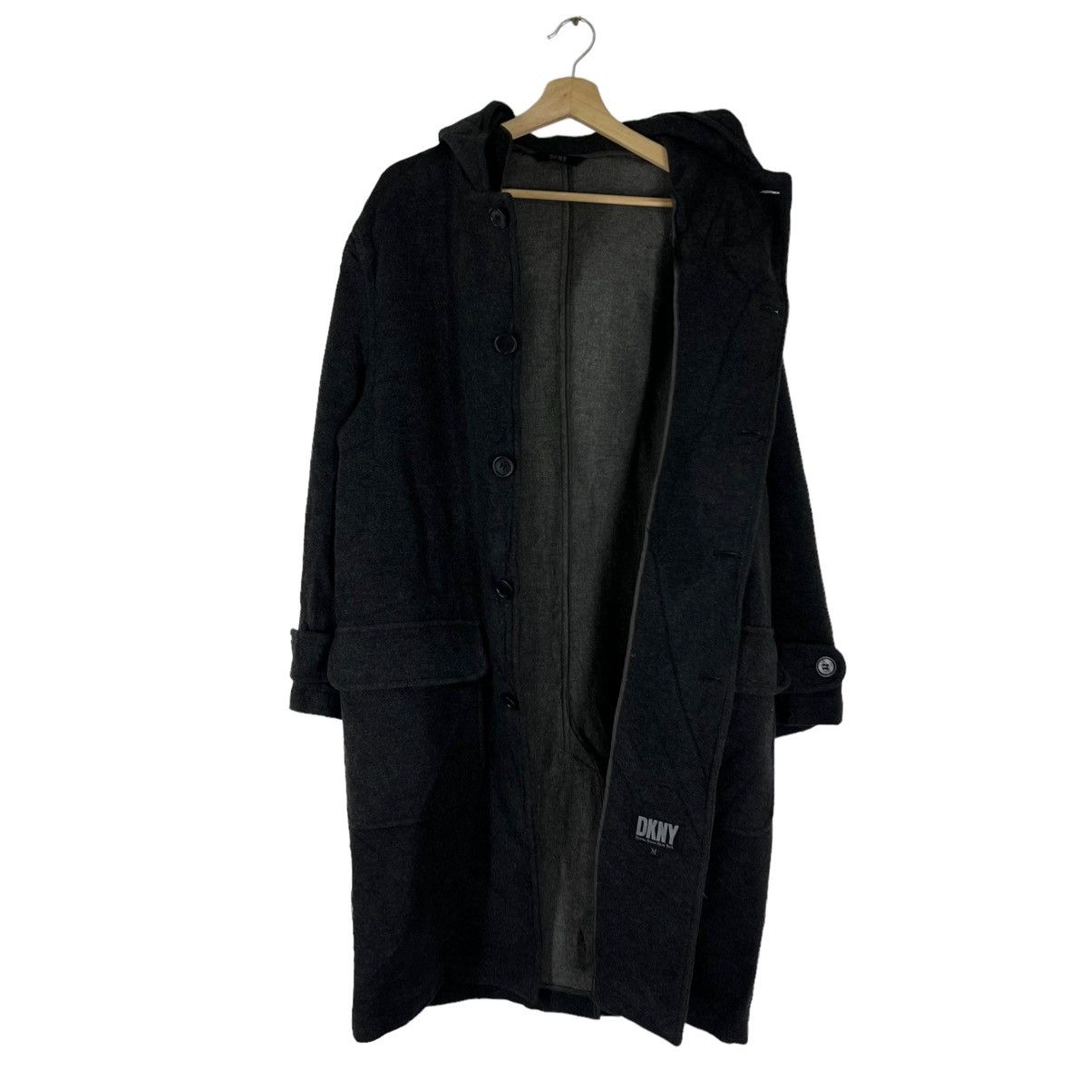 Vintage ICONIC BLACK VINTAGE WOOL JACKET DKNY JAPAN ISSEY MIYAKE Size US M / EU 48-50 / 2 - 8 Thumbnail