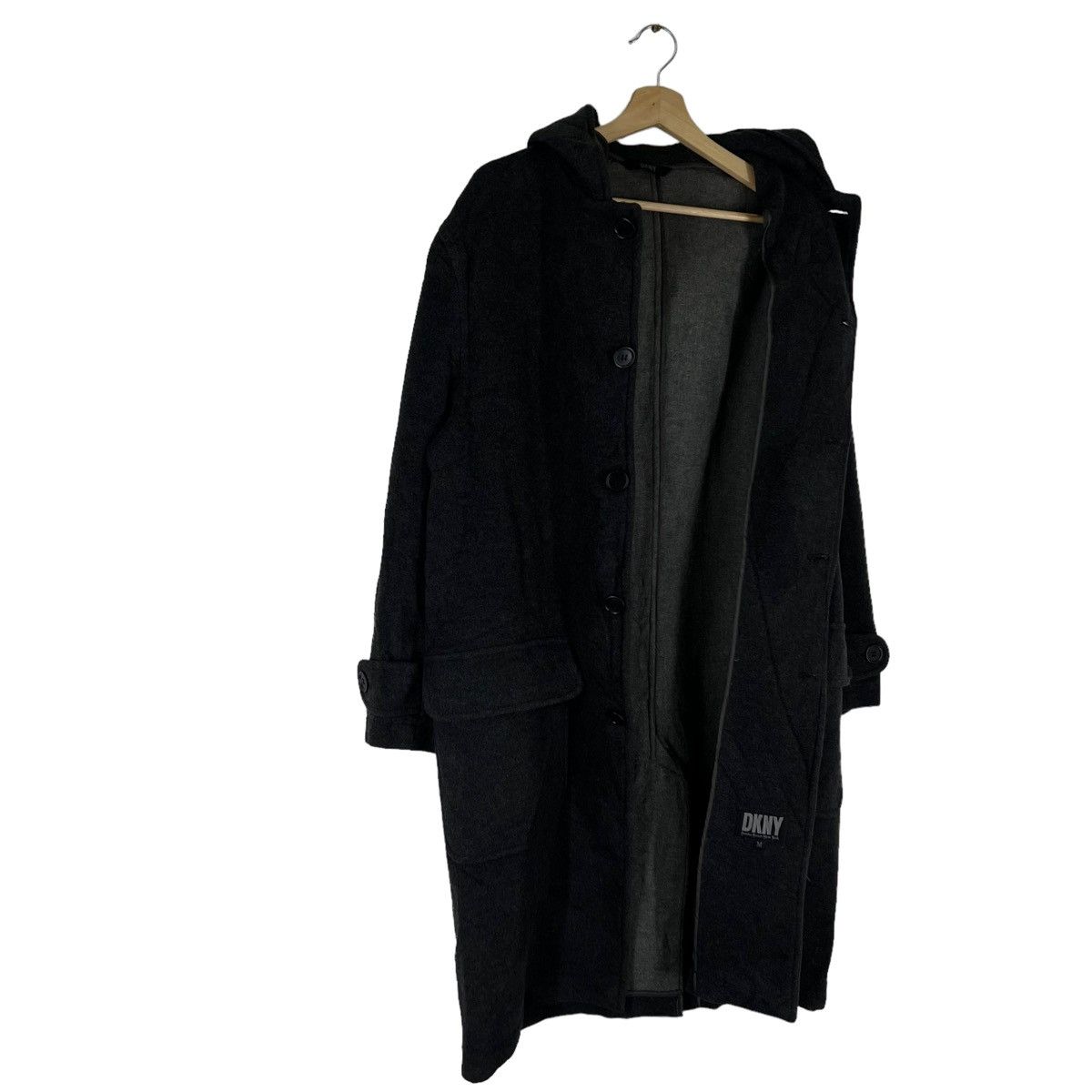 Vintage ICONIC BLACK VINTAGE WOOL JACKET DKNY JAPAN ISSEY MIYAKE Size US M / EU 48-50 / 2 - 9 Thumbnail