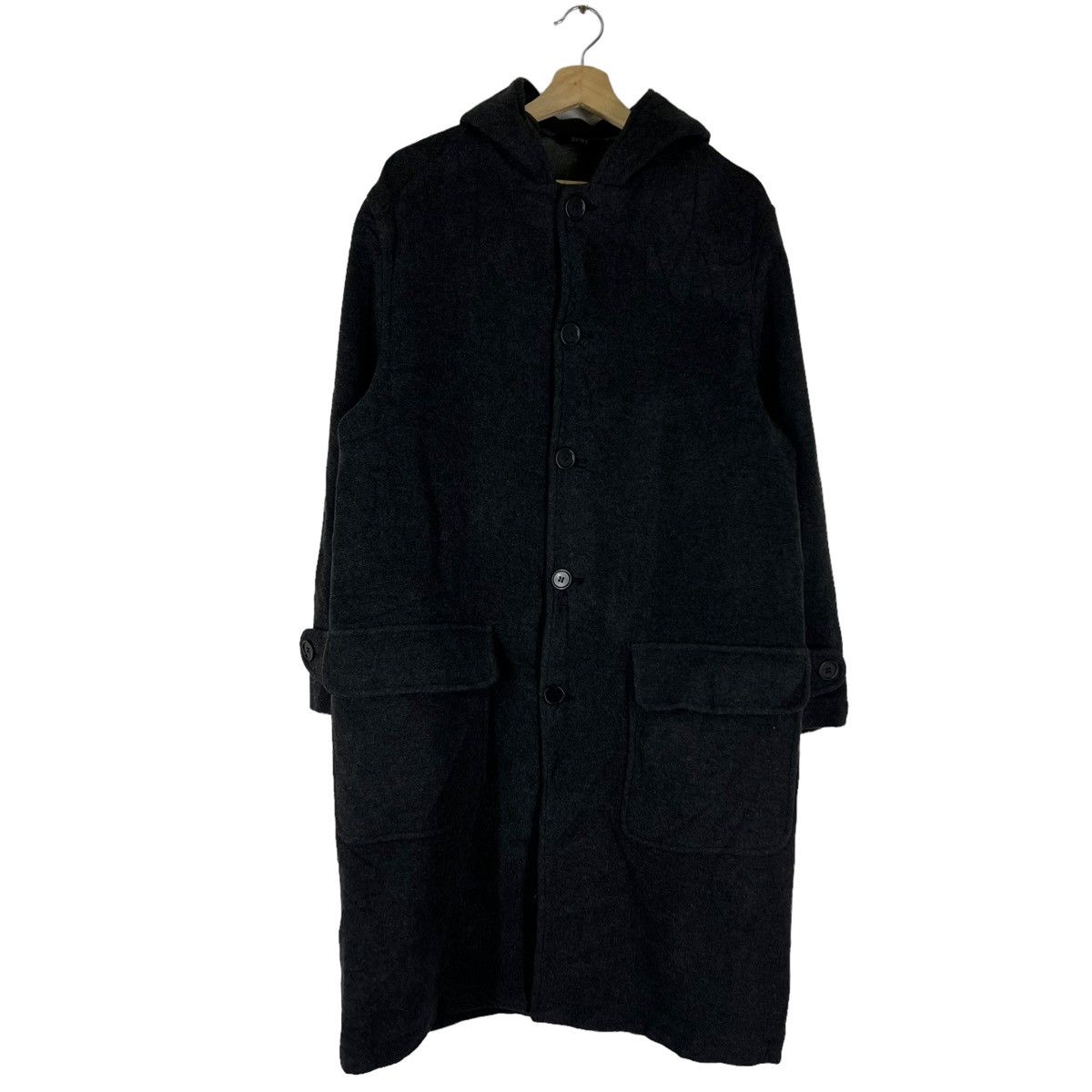 Vintage ICONIC BLACK VINTAGE WOOL JACKET DKNY JAPAN ISSEY MIYAKE Size US M / EU 48-50 / 2 - 1 Thumbnail