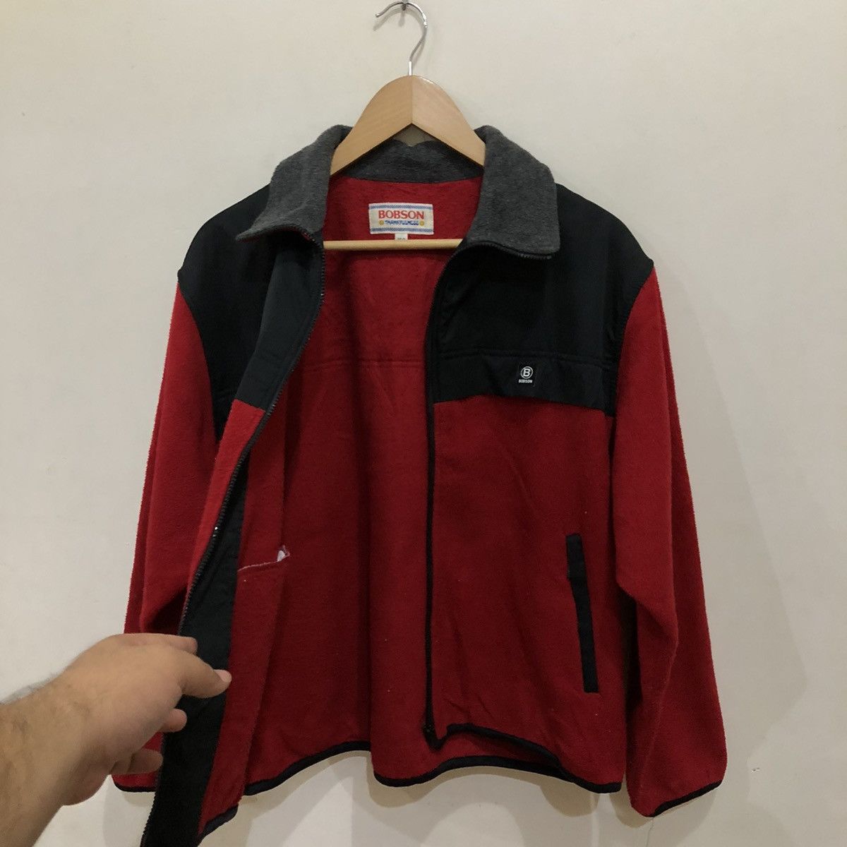 Japanese Brand Bobson Fleece Full Zipper Jacket Size US M / EU 48-50 / 2 - 10 Thumbnail
