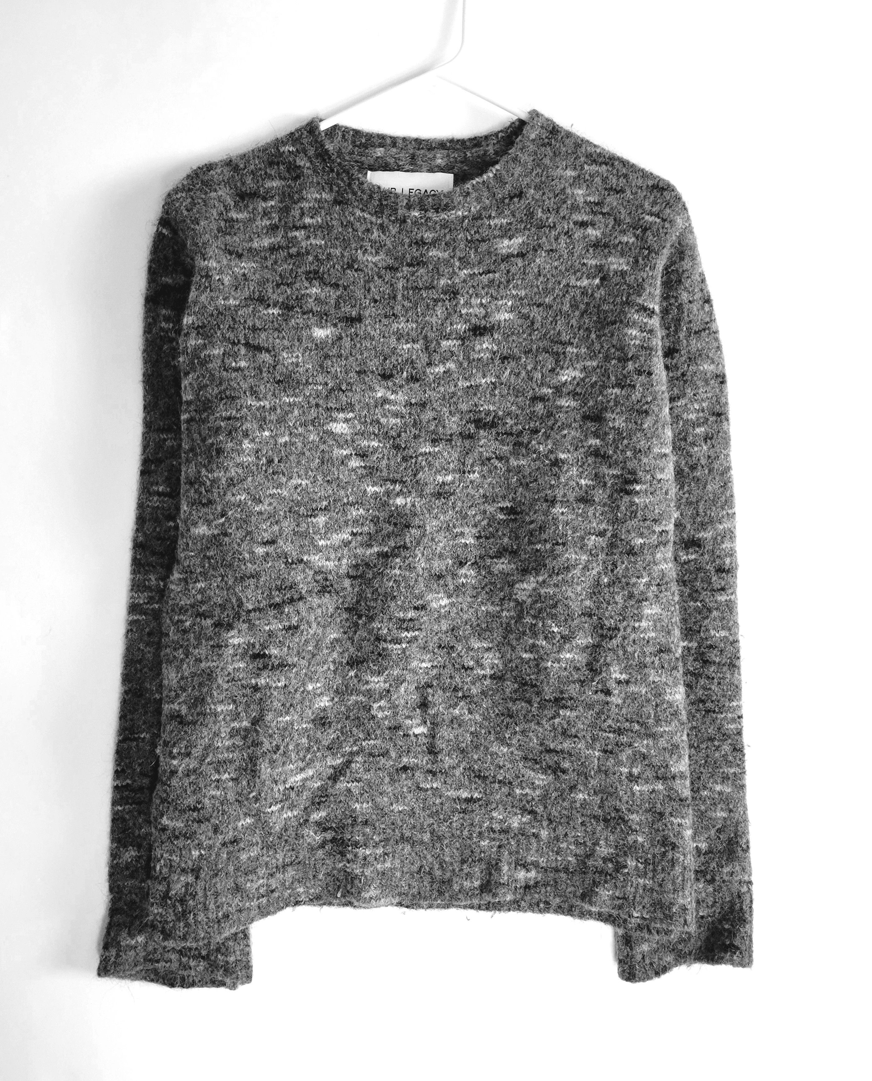 image of Our Legacy Regular Roundneck Knit in Spotted Grey, Men's (Size Medium)