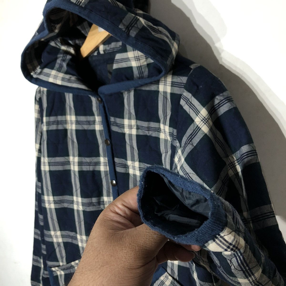 Japanese Brand QUILTED TARTAN DESIGN BUTTON JACKET X'TYLE Size US L / EU 52-54 / 3 - 6 Thumbnail