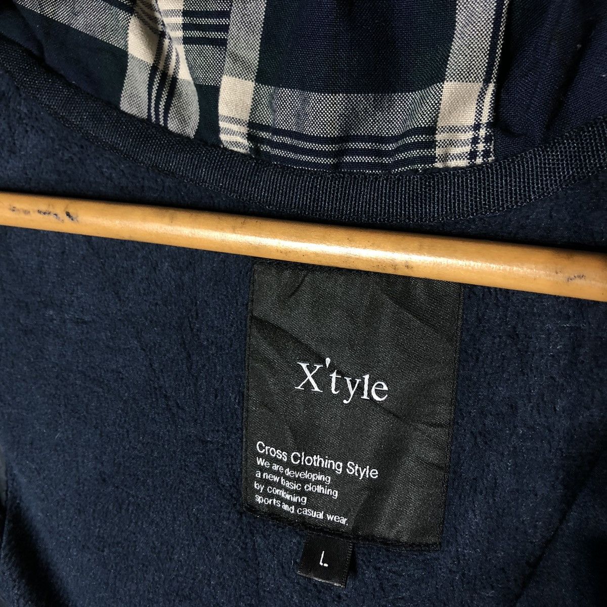Japanese Brand QUILTED TARTAN DESIGN BUTTON JACKET X'TYLE Size US L / EU 52-54 / 3 - 9 Thumbnail