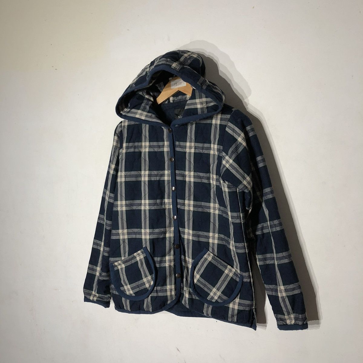 Japanese Brand QUILTED TARTAN DESIGN BUTTON JACKET X'TYLE Size US L / EU 52-54 / 3 - 2 Thumbnail