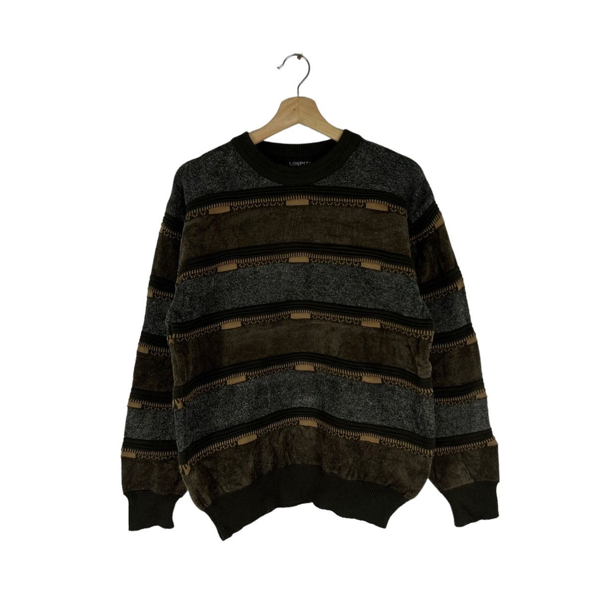 Japanese Brand VINTAGE KNIT SWEATSHIRT NAVAJO DESIGN LONPITI ISSEY MIYAKE Size US M / EU 48-50 / 2 - 1 Thumbnail
