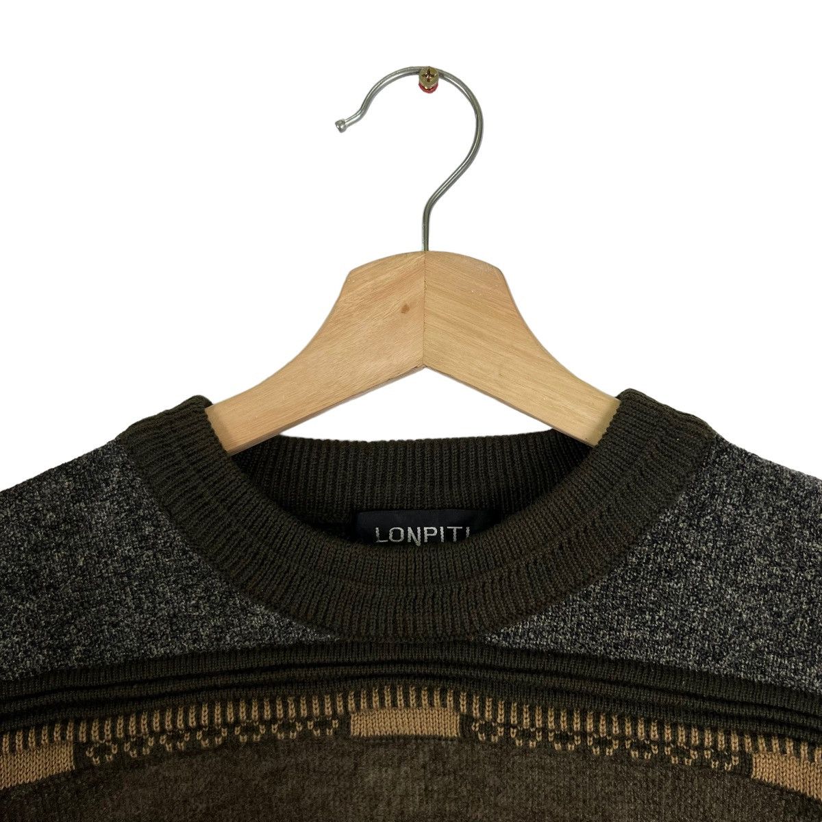 Japanese Brand VINTAGE KNIT SWEATSHIRT NAVAJO DESIGN LONPITI ISSEY MIYAKE Size US M / EU 48-50 / 2 - 9 Thumbnail