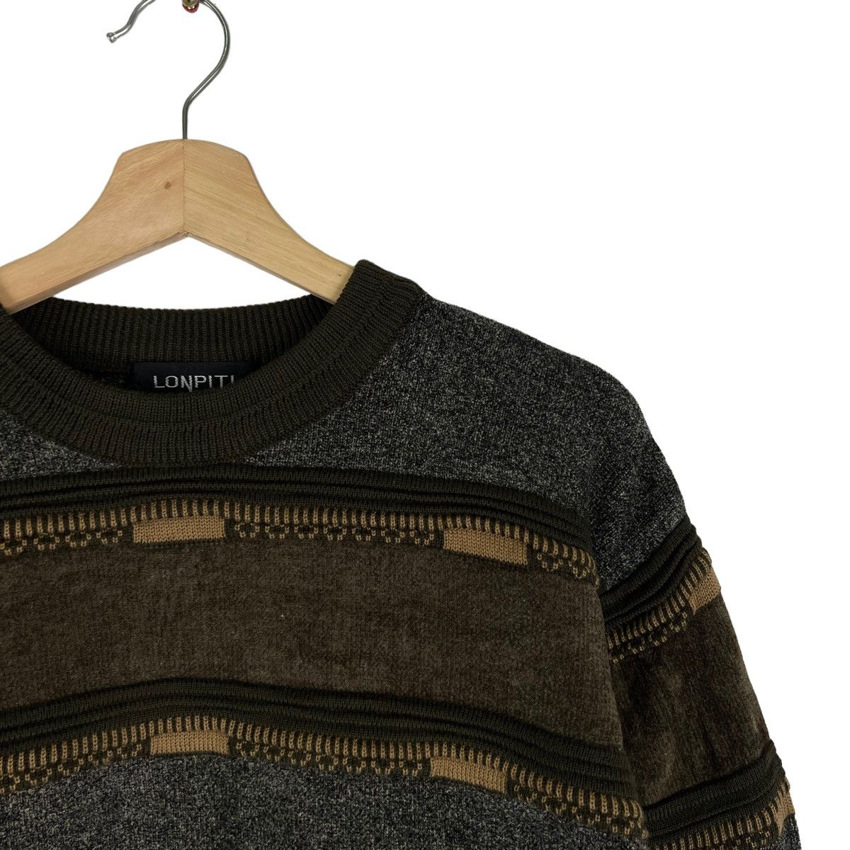 Japanese Brand VINTAGE KNIT SWEATSHIRT NAVAJO DESIGN LONPITI ISSEY MIYAKE Size US M / EU 48-50 / 2 - 5 Thumbnail
