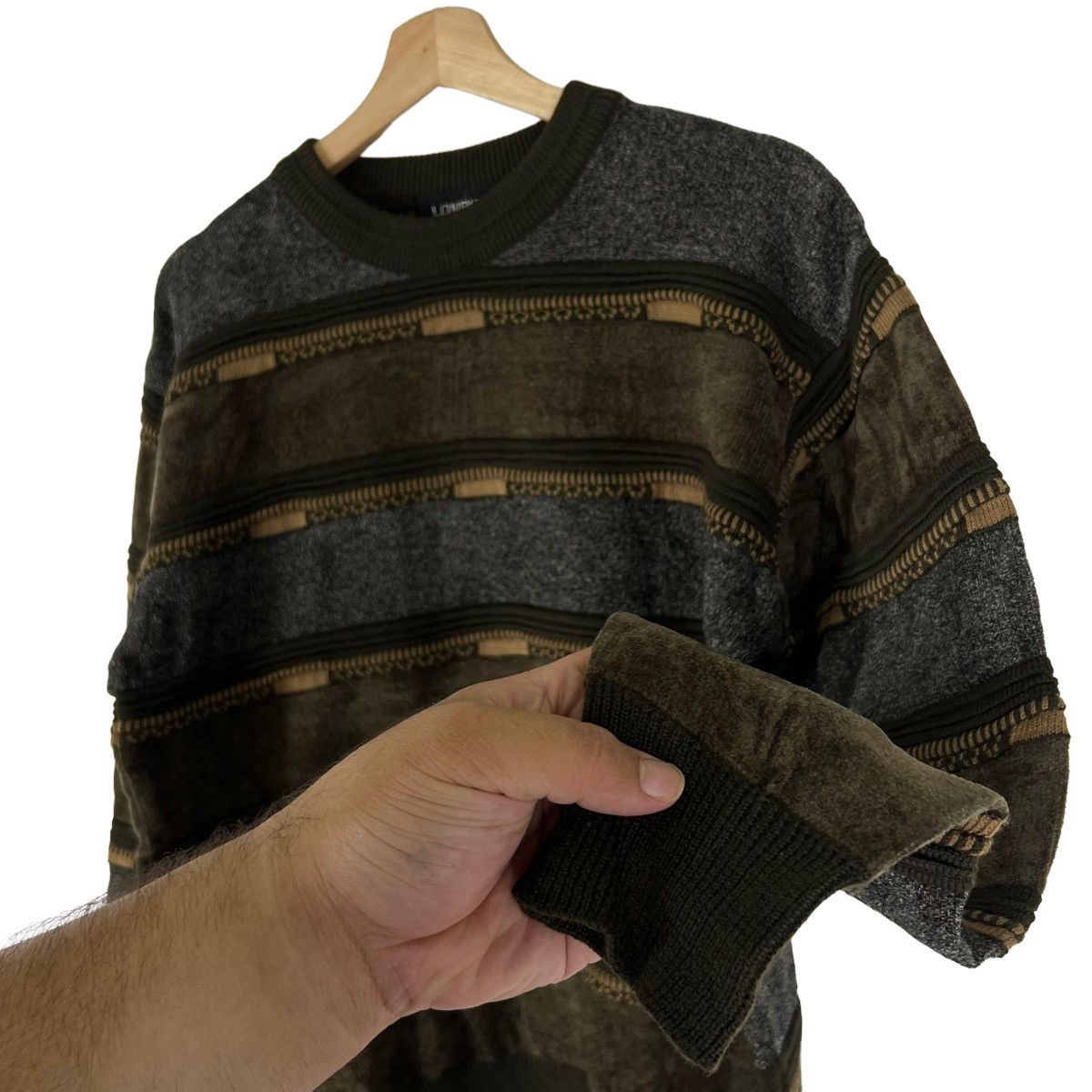 Japanese Brand VINTAGE KNIT SWEATSHIRT NAVAJO DESIGN LONPITI ISSEY MIYAKE Size US M / EU 48-50 / 2 - 6 Thumbnail