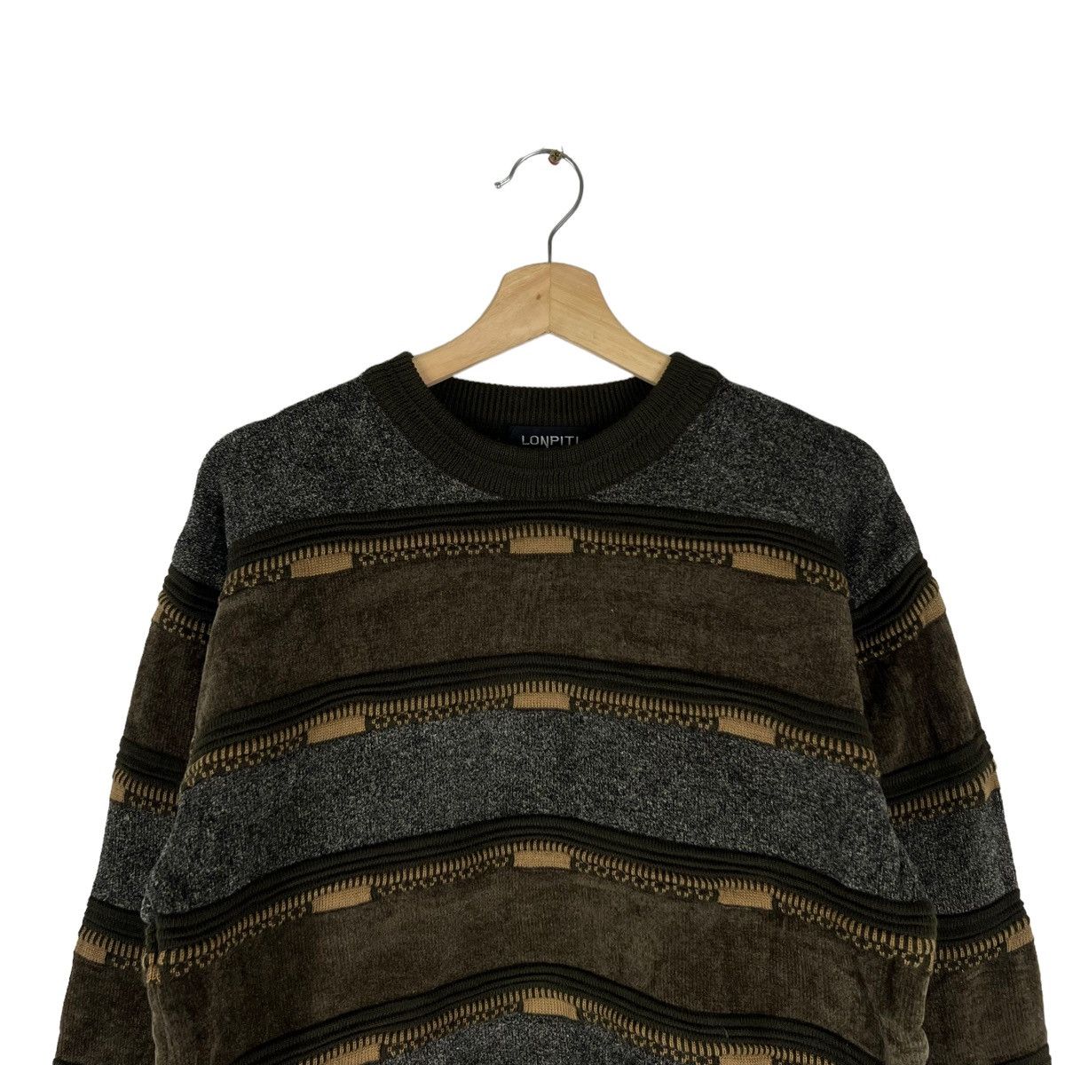 Japanese Brand VINTAGE KNIT SWEATSHIRT NAVAJO DESIGN LONPITI ISSEY MIYAKE Size US M / EU 48-50 / 2 - 2 Thumbnail