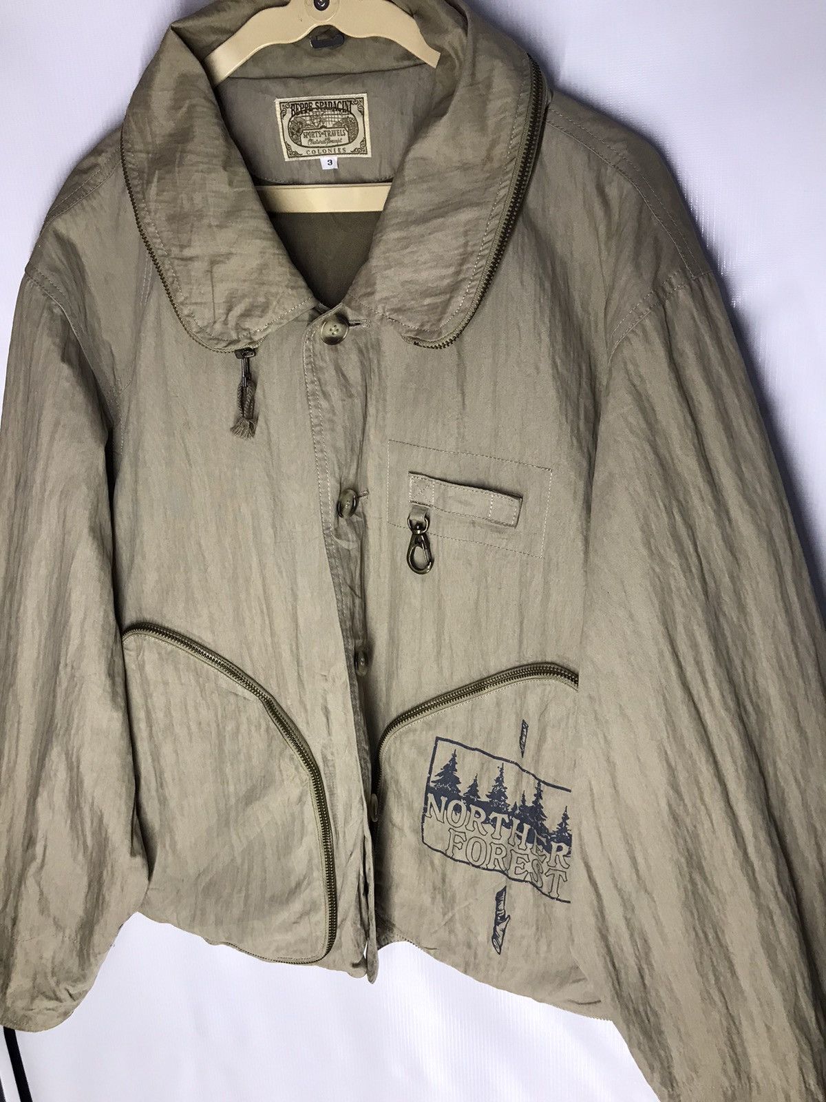 Japanese Brand × Vintage Nice Vintage beppe spadacini jacket hidden hoodie Size US L / EU 52-54 / 3 - 4 Thumbnail
