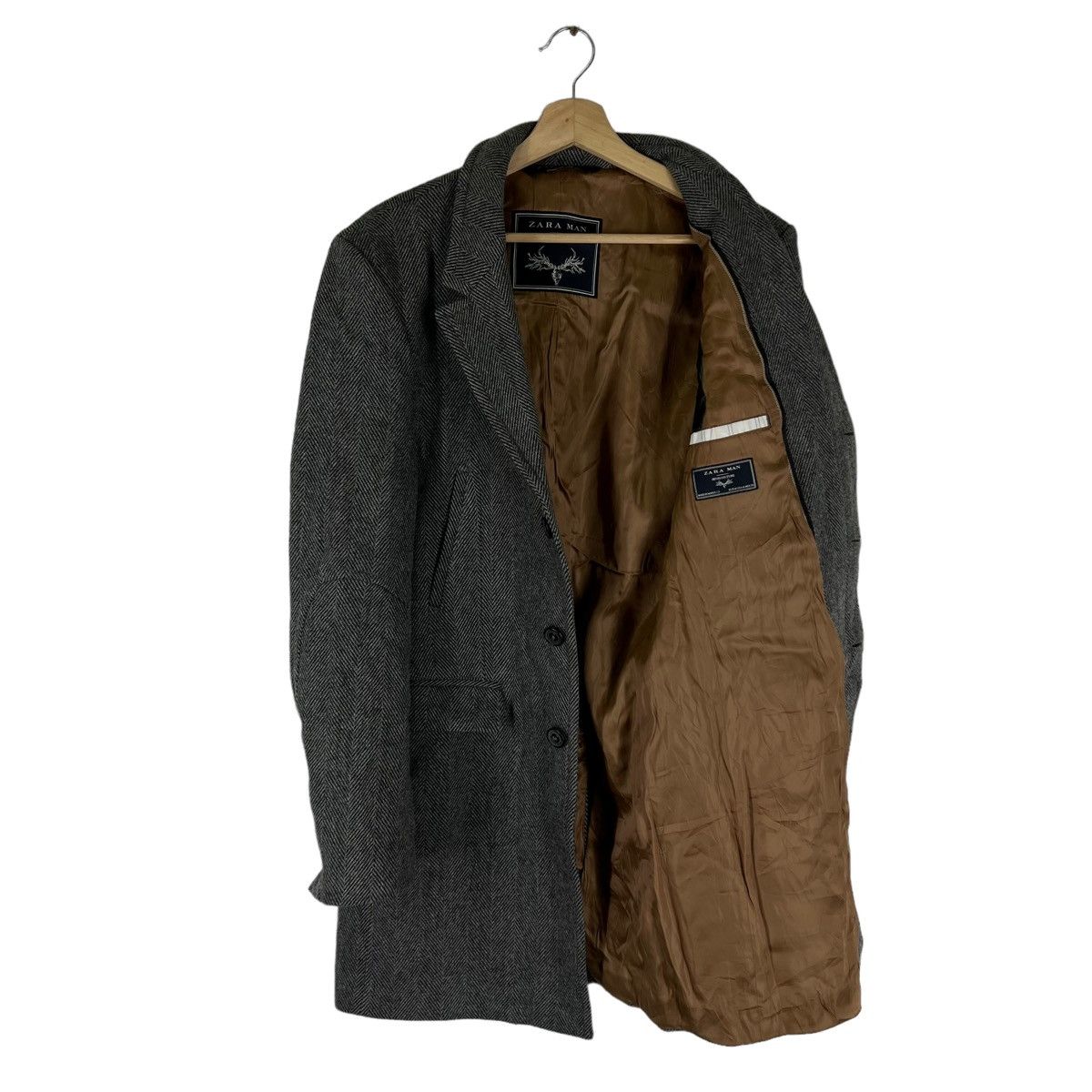 Vintage VINTAGE ZARA MAN DOUBLE BREAST WOOL JACKET Size US M / EU 48-50 / 2 - 10 Thumbnail