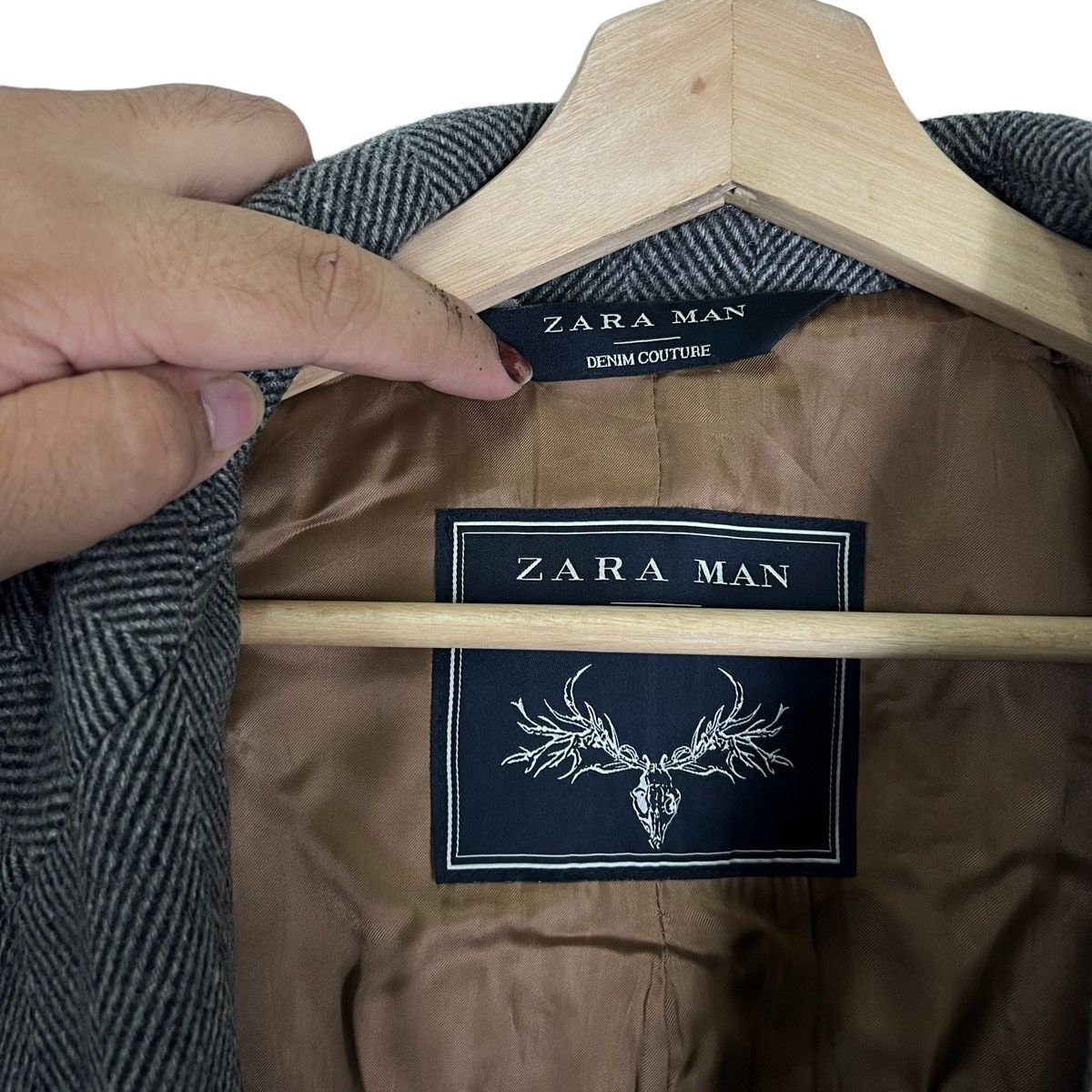 Vintage VINTAGE ZARA MAN DOUBLE BREAST WOOL JACKET Size US M / EU 48-50 / 2 - 13 Thumbnail