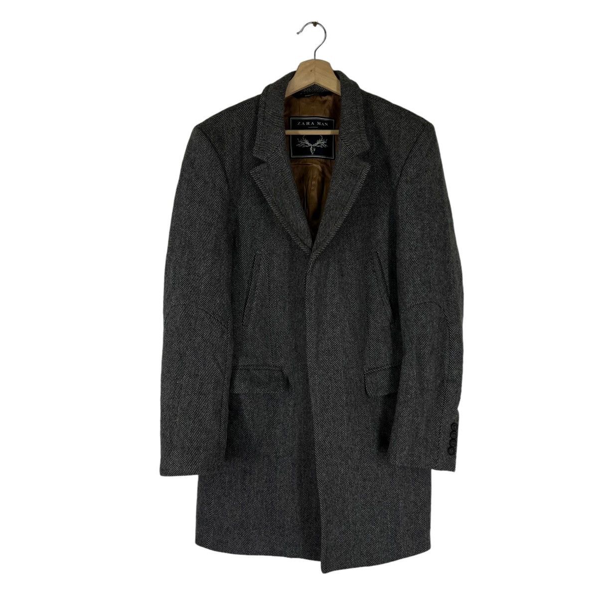 Vintage VINTAGE ZARA MAN DOUBLE BREAST WOOL JACKET Size US M / EU 48-50 / 2 - 1 Thumbnail