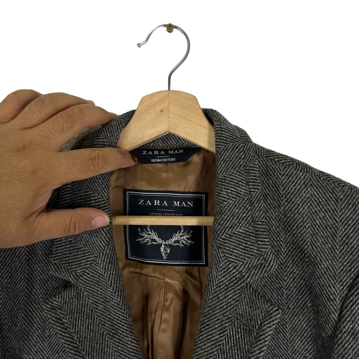 Vintage VINTAGE ZARA MAN DOUBLE BREAST WOOL JACKET Size US M / EU 48-50 / 2 - 7 Thumbnail
