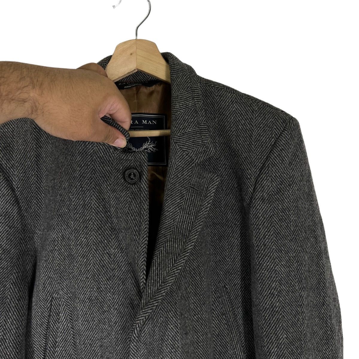 Vintage VINTAGE ZARA MAN DOUBLE BREAST WOOL JACKET Size US M / EU 48-50 / 2 - 5 Thumbnail