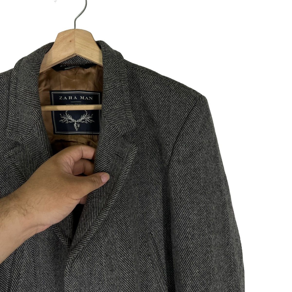 Vintage VINTAGE ZARA MAN DOUBLE BREAST WOOL JACKET Size US M / EU 48-50 / 2 - 4 Thumbnail