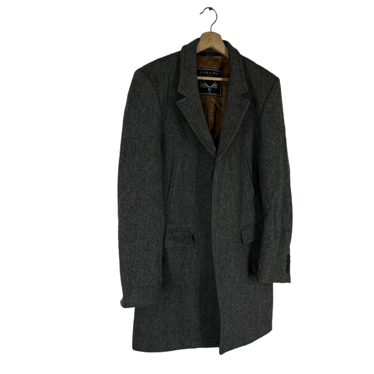 Vintage VINTAGE ZARA MAN DOUBLE BREAST WOOL JACKET Size US M / EU 48-50 / 2 - 2 Thumbnail
