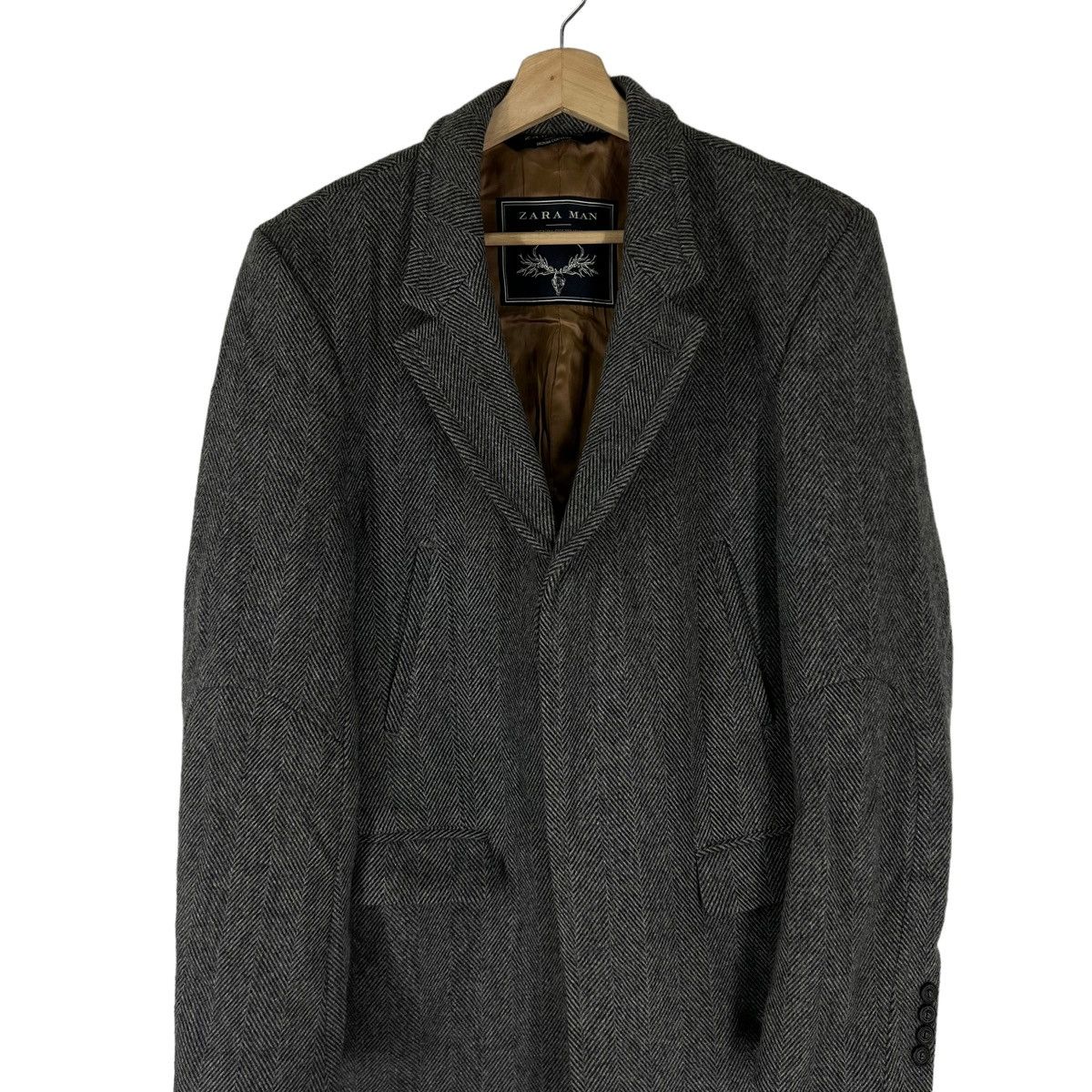 Vintage VINTAGE ZARA MAN DOUBLE BREAST WOOL JACKET Size US M / EU 48-50 / 2 - 3 Thumbnail