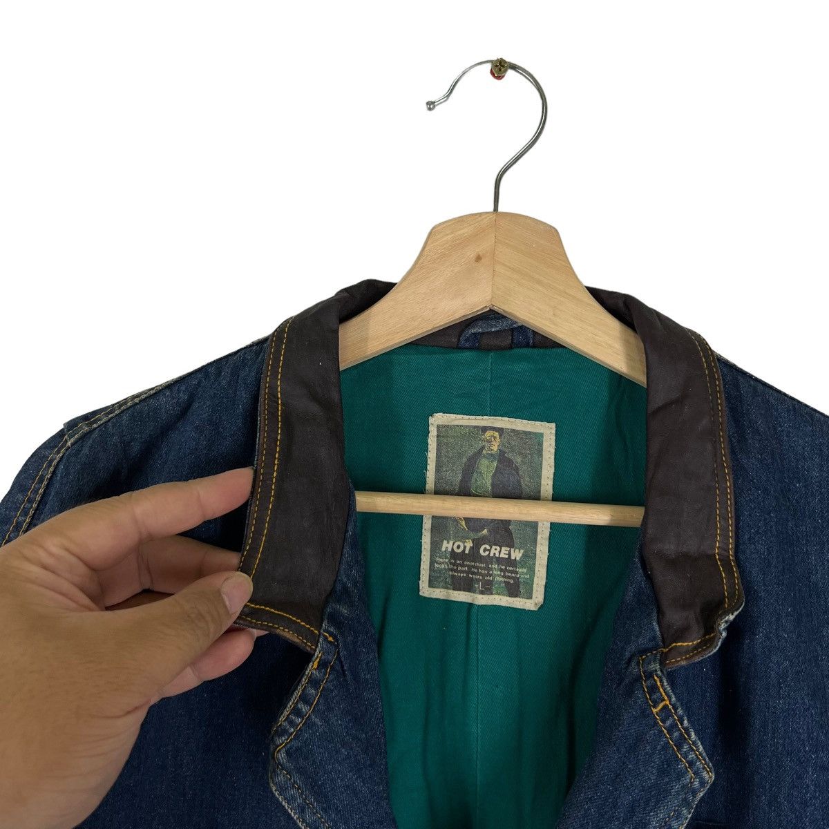 Japanese Brand × Vintage VINTAGE RIOT RIOT HIKORY CHORE JACKET HOT CREW CARGO POCKET Size US L / EU 52-54 / 3 - 8 Thumbnail