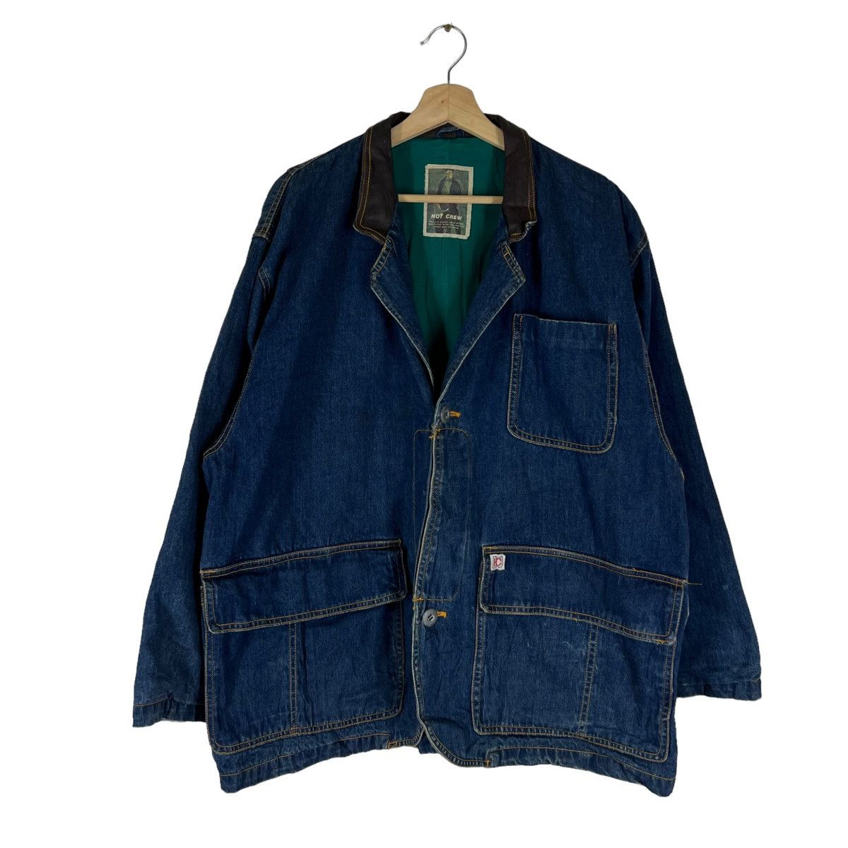 Japanese Brand × Vintage VINTAGE RIOT RIOT HIKORY CHORE JACKET HOT CREW CARGO POCKET Size US L / EU 52-54 / 3 - 1 Thumbnail