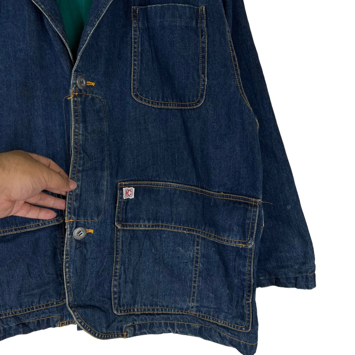 Japanese Brand × Vintage VINTAGE RIOT RIOT HIKORY CHORE JACKET HOT CREW CARGO POCKET Size US L / EU 52-54 / 3 - 5 Thumbnail