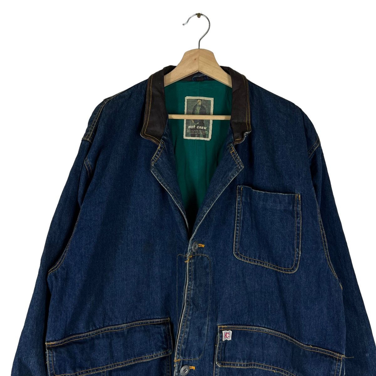 Japanese Brand × Vintage VINTAGE RIOT RIOT HIKORY CHORE JACKET HOT CREW CARGO POCKET Size US L / EU 52-54 / 3 - 3 Thumbnail