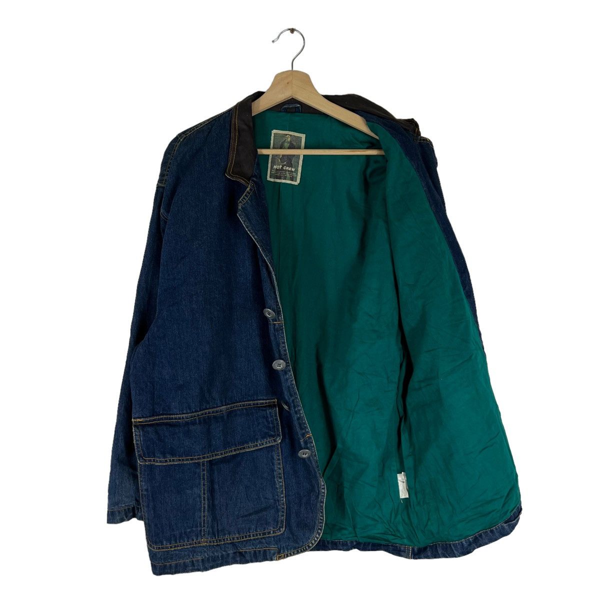Japanese Brand × Vintage VINTAGE RIOT RIOT HIKORY CHORE JACKET HOT CREW CARGO POCKET Size US L / EU 52-54 / 3 - 11 Thumbnail