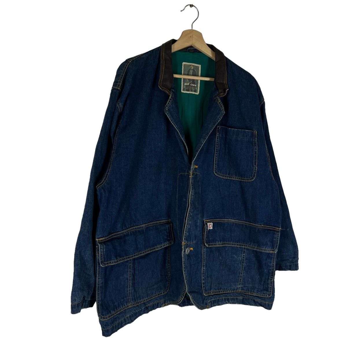 Japanese Brand × Vintage VINTAGE RIOT RIOT HIKORY CHORE JACKET HOT CREW CARGO POCKET Size US L / EU 52-54 / 3 - 2 Thumbnail