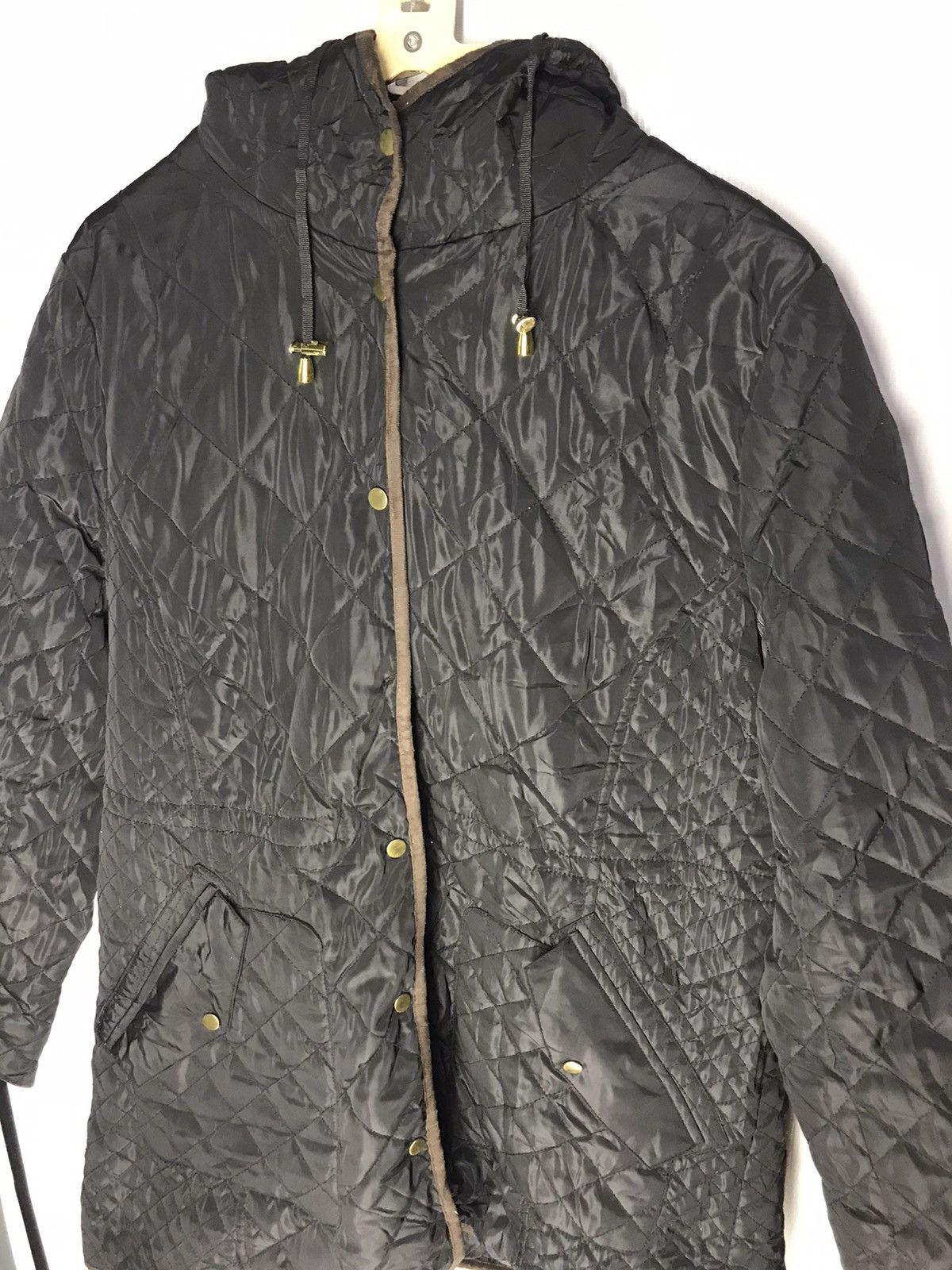 Japanese Brand Quilted snap button jacket hoodie by article Size US M / EU 48-50 / 2 - 5 Thumbnail