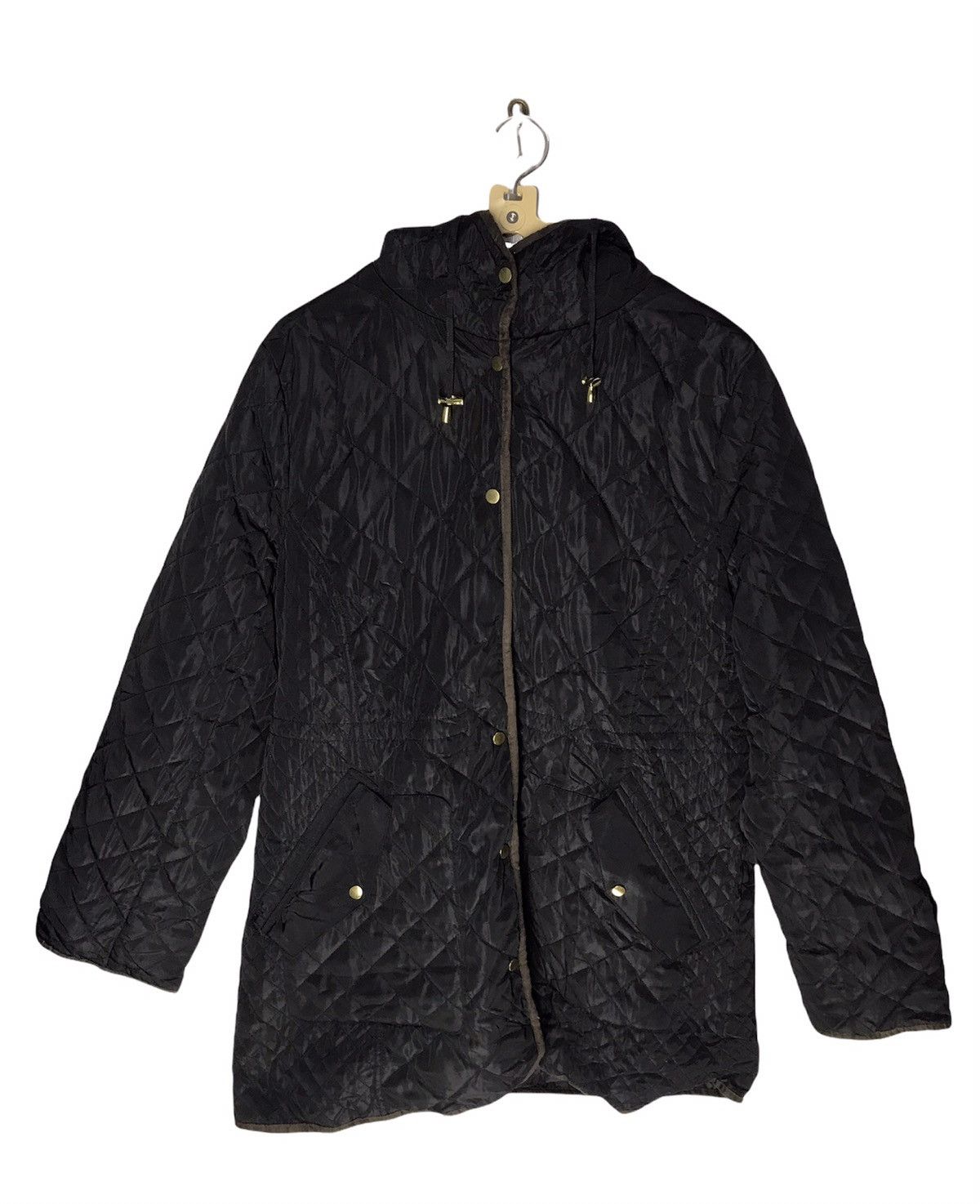 Japanese Brand Quilted snap button jacket hoodie by article Size US M / EU 48-50 / 2 - 1 Thumbnail