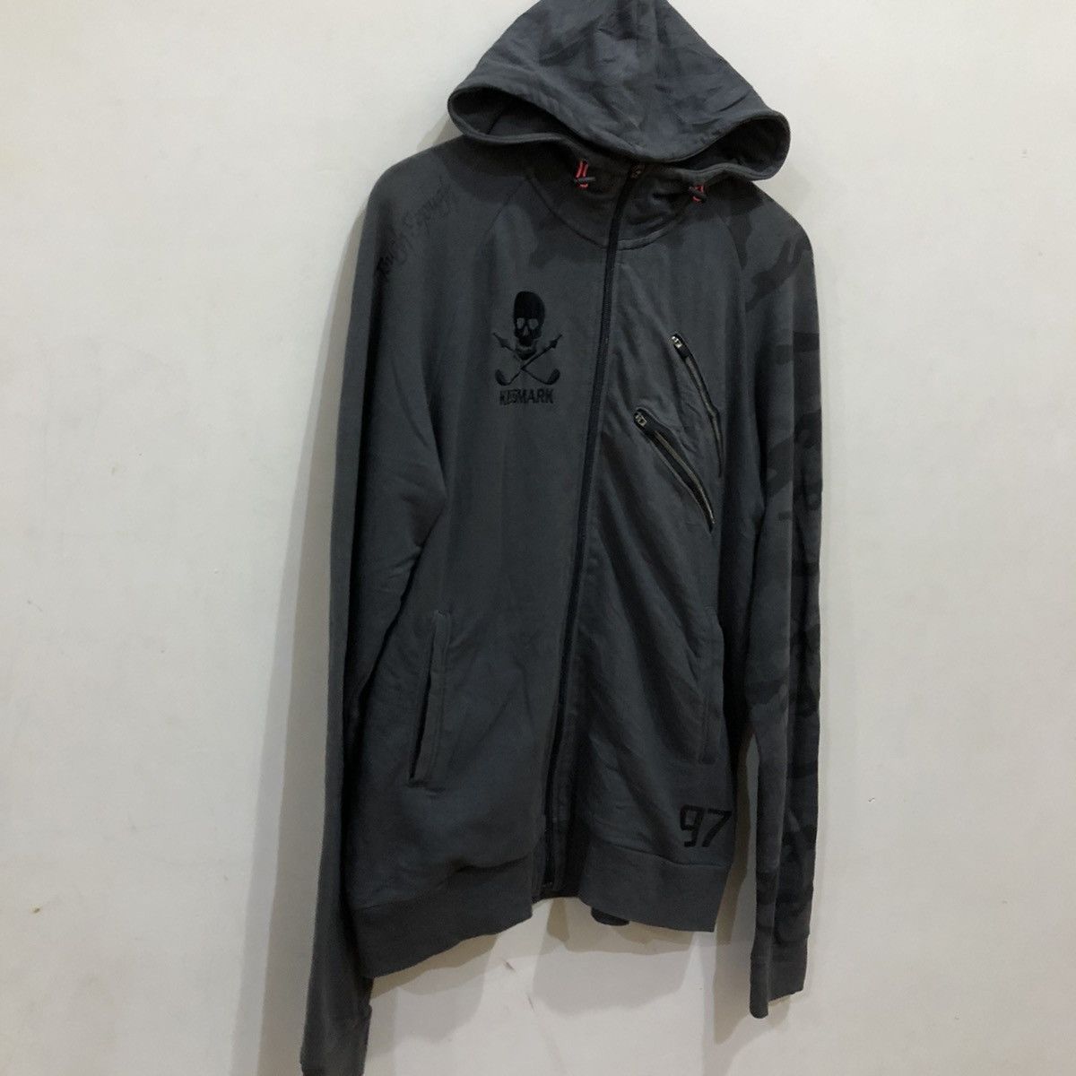 Japanese Brand 🔥VINTAGE SKELETON BIG LOGO ZIPPER JACKET PUNK KISSMARK Size US L / EU 52-54 / 3 - 3 Thumbnail