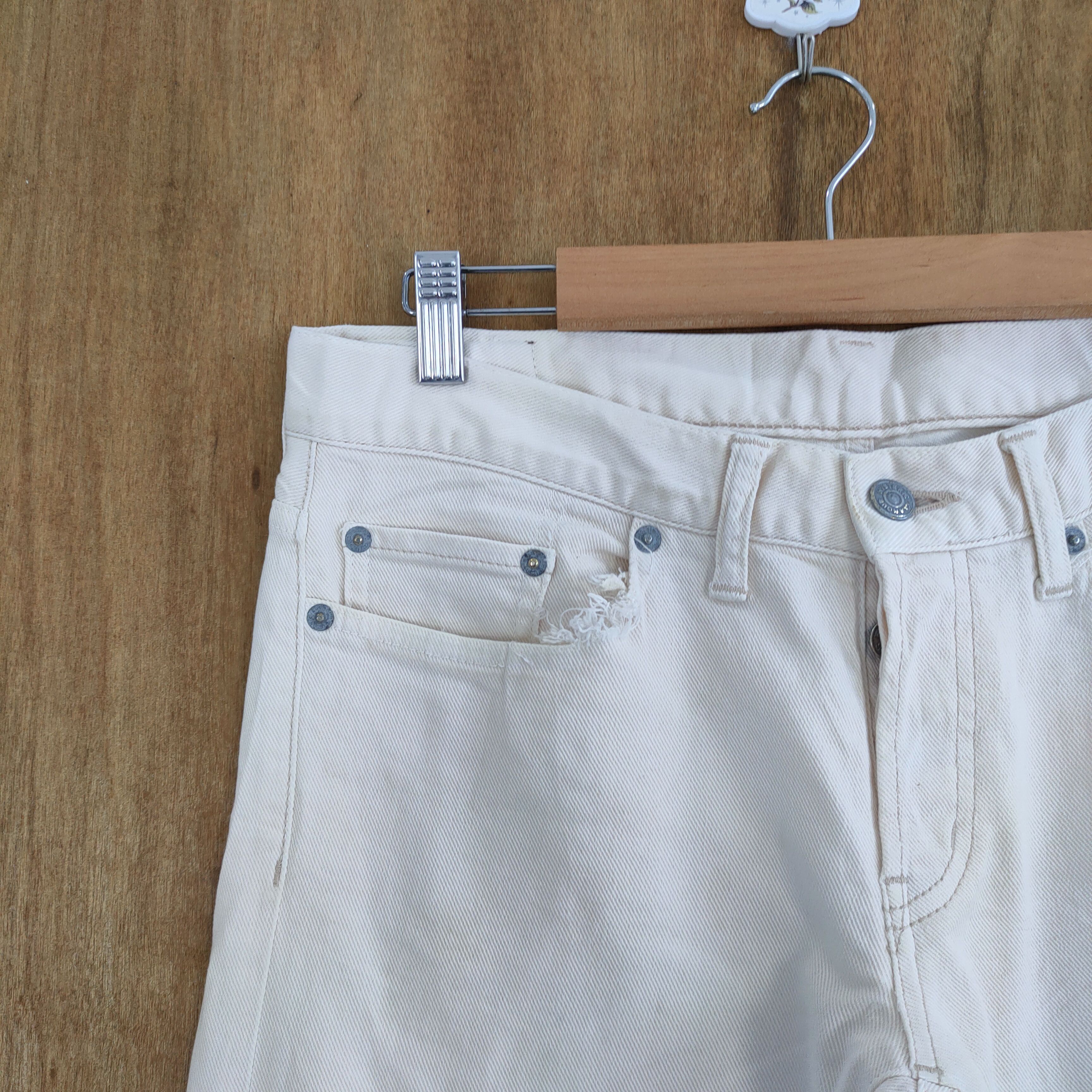 Hysteric Glamour VINTAGE HYSTERIC GLAMOUR SKINNY FADED WHITE JEANS PANTS Size US 32 / EU 48 - 4 Thumbnail